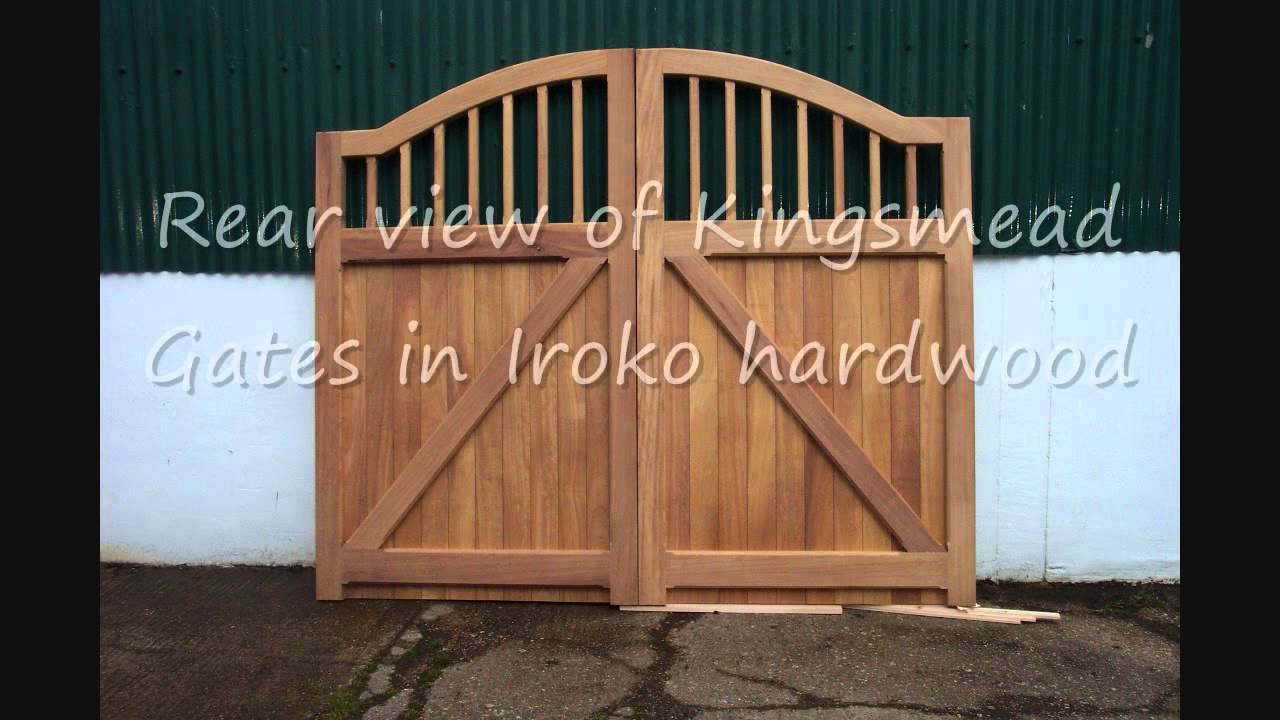 Wooden Timber Iroko Hardwood Gates
