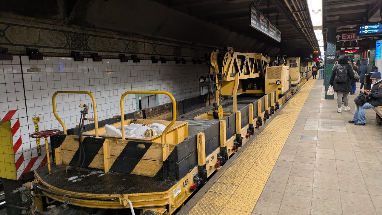 NYC Subway: R102 Crane Car Transfer (273 & 276) to East NY Yard