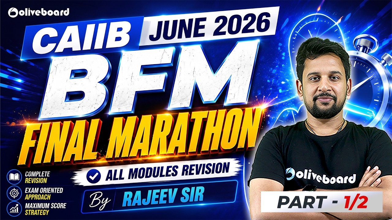 CAIIB BFM June Marathon 2026 | Final Marathon All Modules Revision Part 1 | CAIIB 2026 | Rajeev Sir