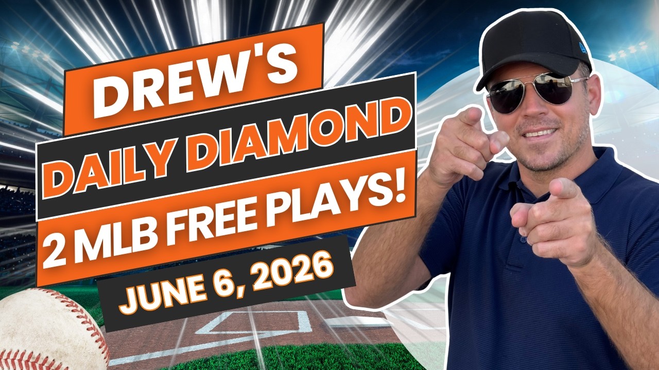 ЛУЧШИЕ прогнозы и ставки на MLB сегодня! | Ежедневный выбор Дрю от 6 июня 2026 г.