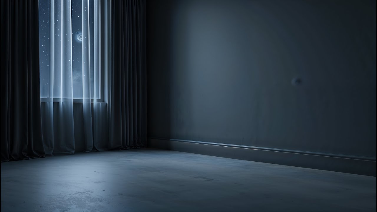 8 Hour Night Space – Quiet Window with Moonlight for Deep Sleep (No Sound)