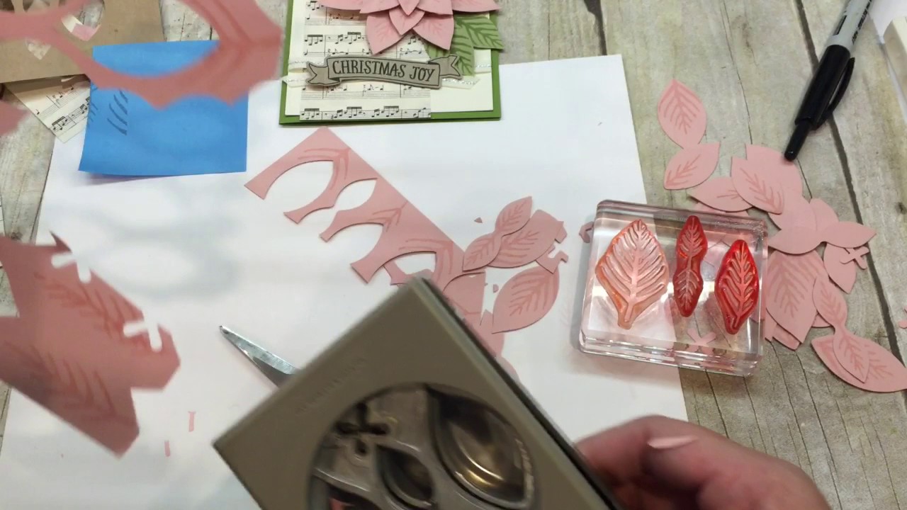 How to make a STUNNING Poinsettia Card with Stampin Up's Reason for The Season Stamp Set