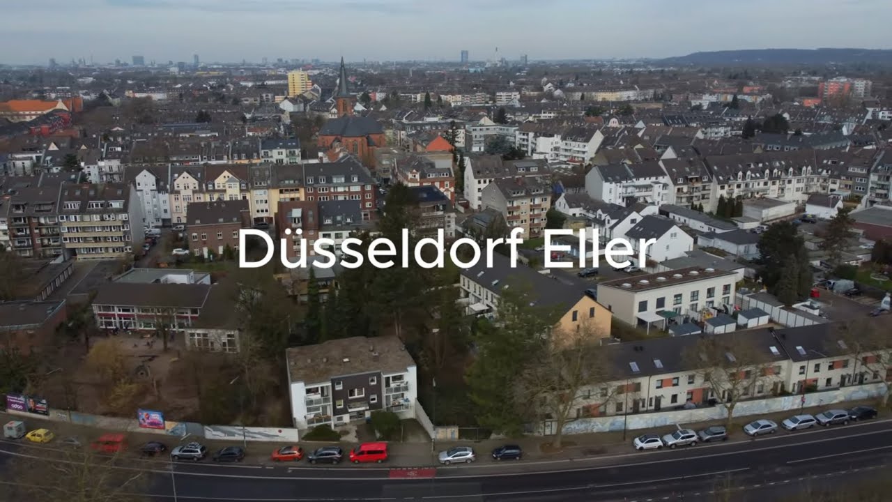 Düsseldorf (Eller), Germany by drone [4K]
