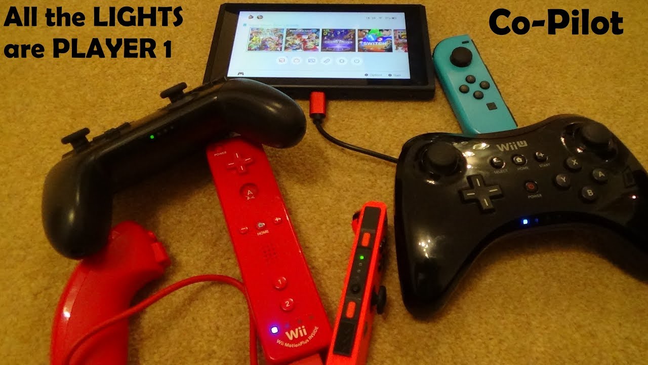 How to Setup Co-Pilot on the Nintendo Switch. 1 Player=4 Controllers