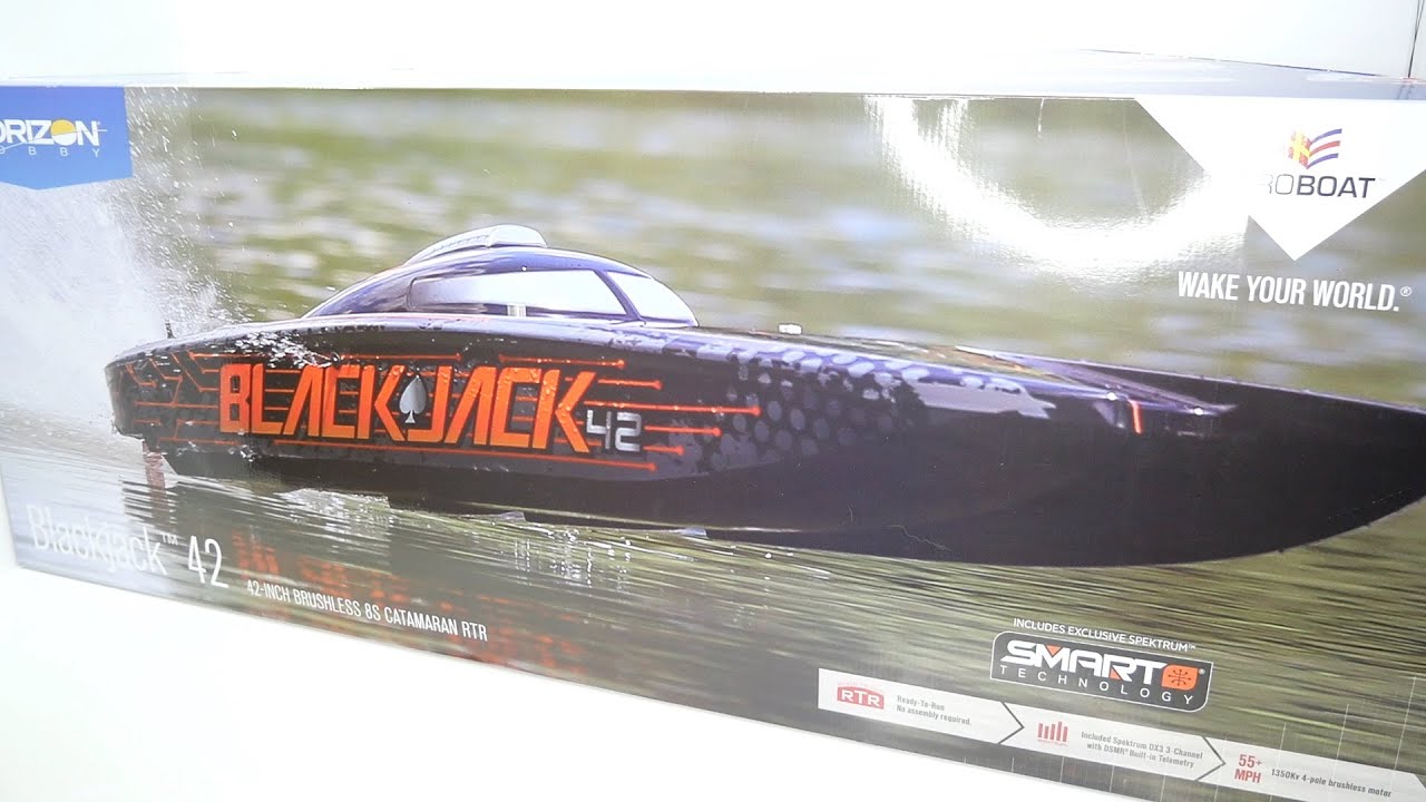 Proboat Blackjack 42 Inch Brushless 8s Catamaran - Unboxing [German]
