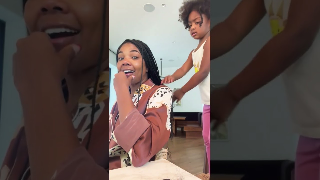 Mother and daughter moment between KAAVIA JAMES and GABRIELLE UNION 🥰