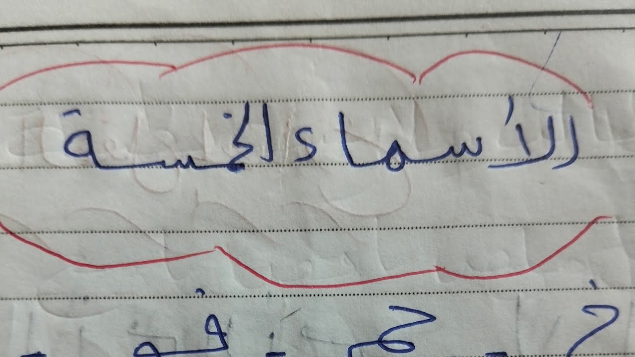 الأسماء الخمسة (نحو)