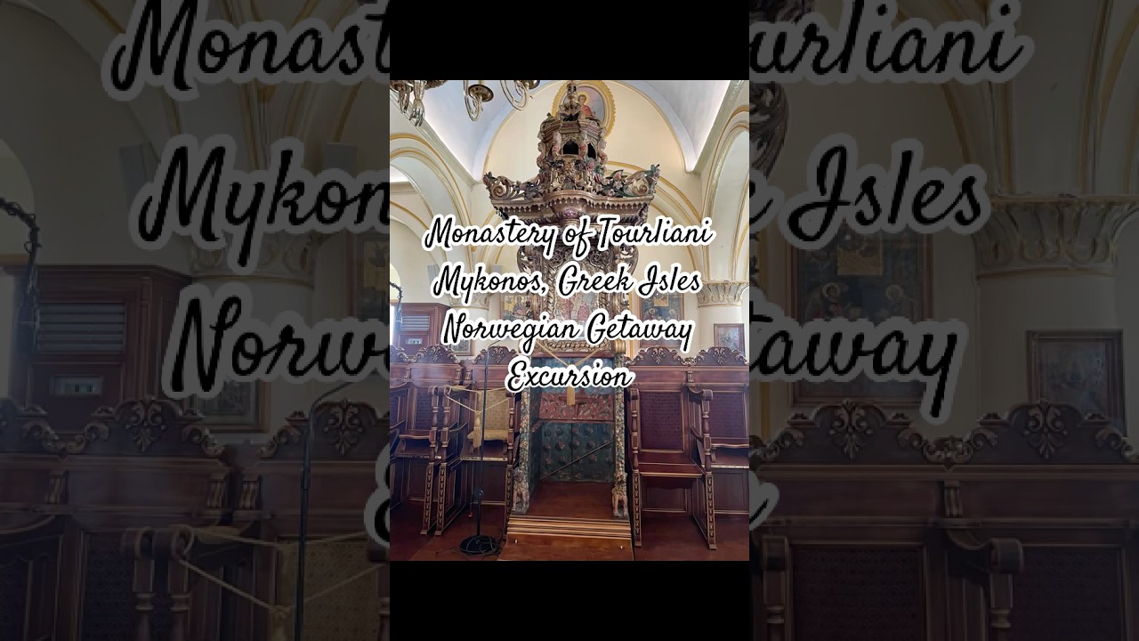 Monastery of Tourliani in Mykonos, Greece. Part of Norwegian Getaway Cruise Excursion