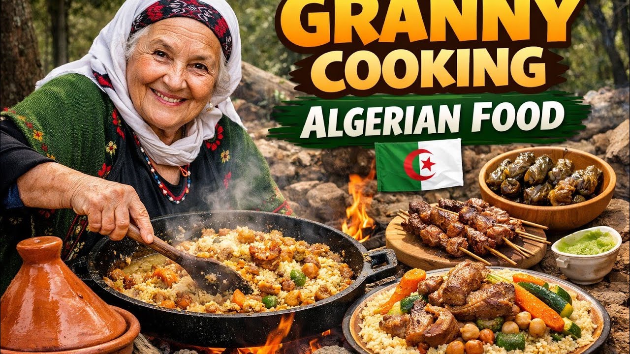 How do people live in  villagesGrandma's Dishes l cooking Algeria food🇩🇿