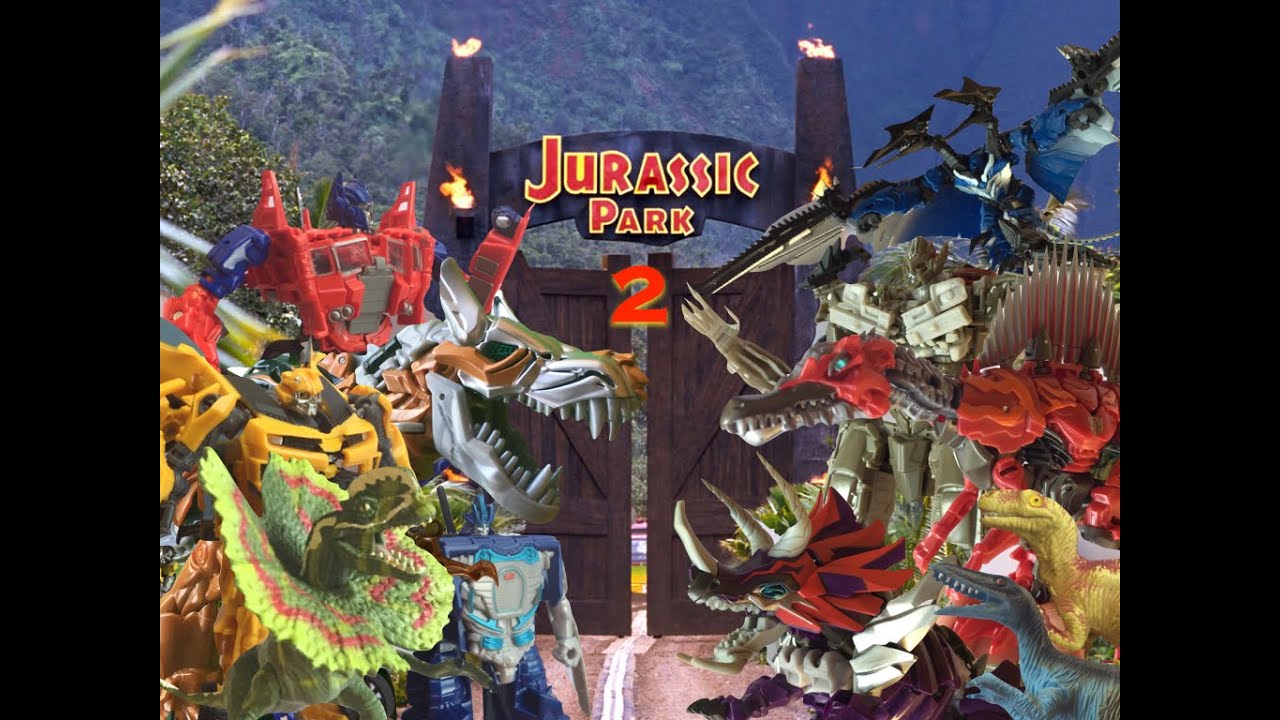 Transformers VS Jurassic Park 2 - Revenge Of The Dinos | Stop Motion Parody |