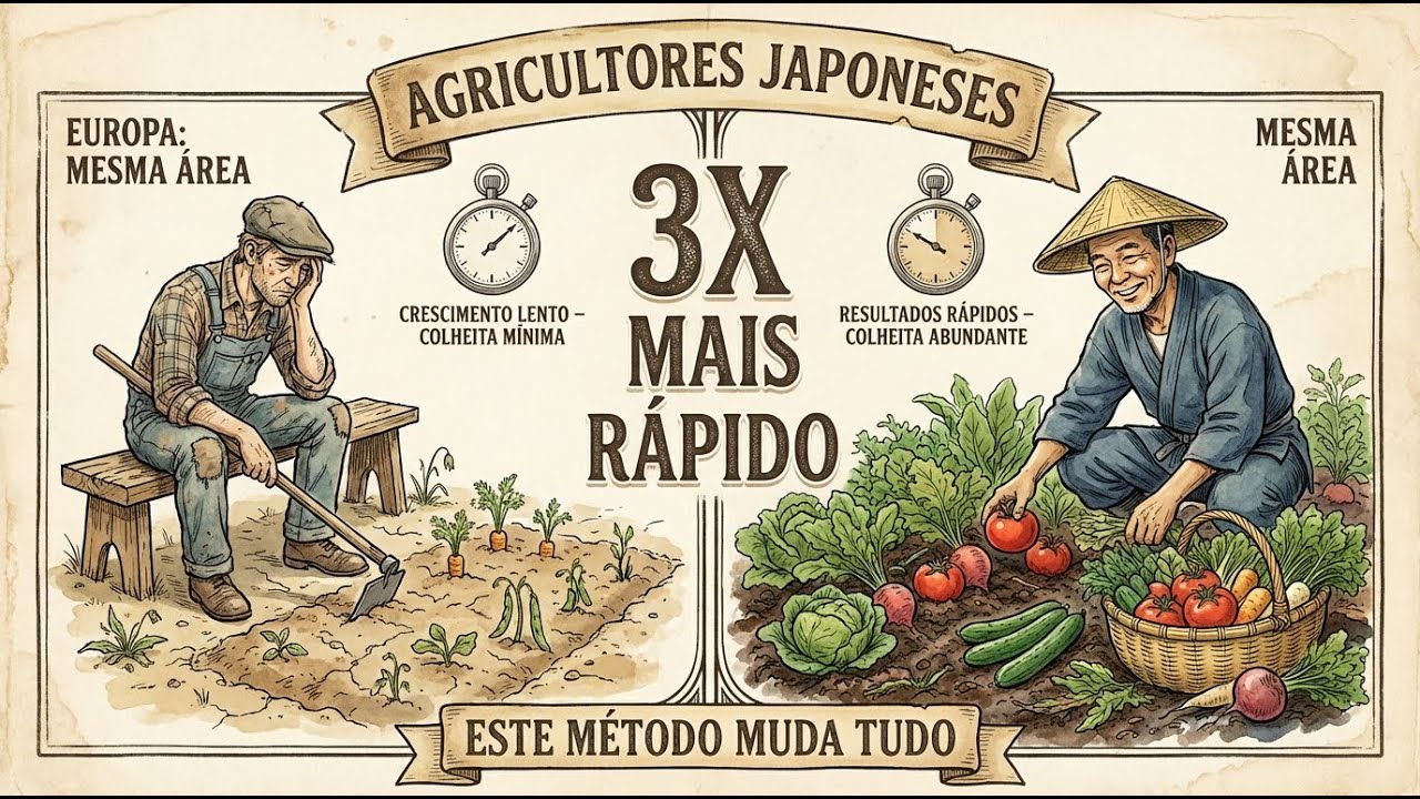 Por que os agricultores japoneses colhem legumes 3× mais rápido — o segredo revelado