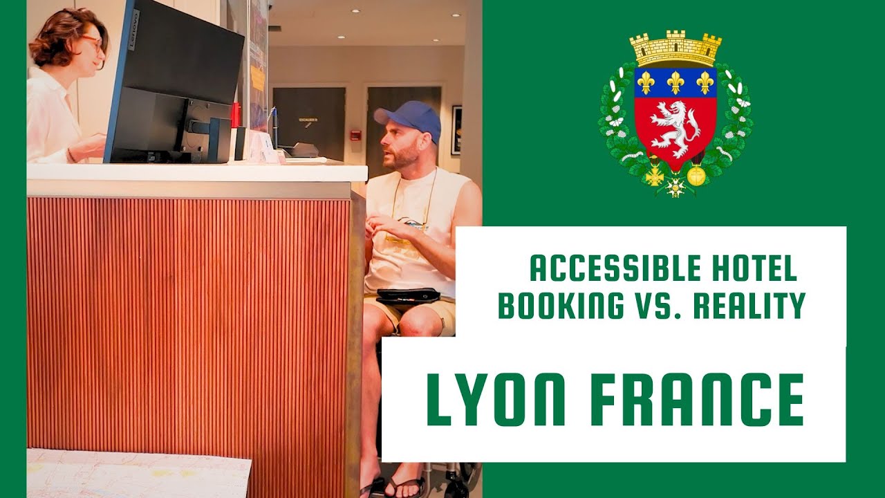 Accessible hotel booking vs. reality - Lyon, France! 🇫🇷