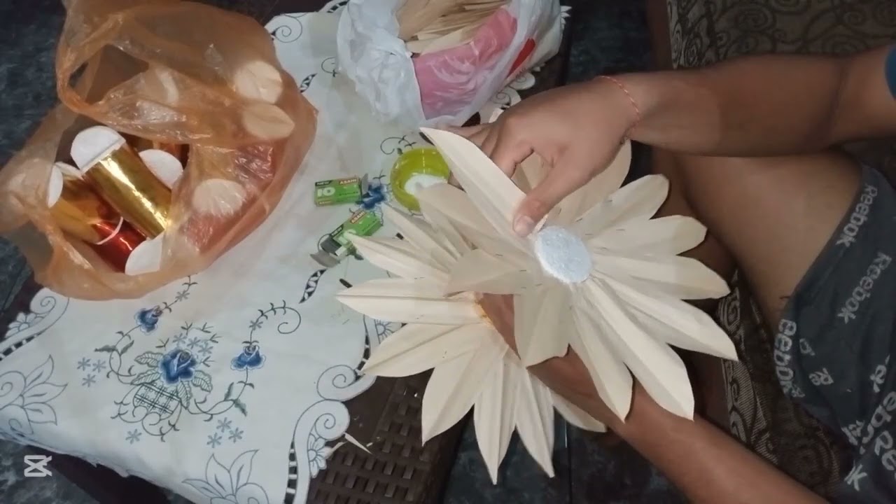 membuat bunga penjor