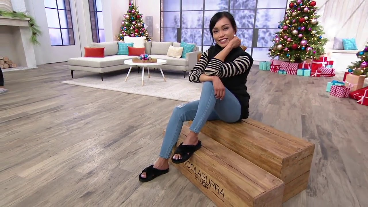 Koolaburra by UGG Cross-Band Slippers - Ballia on QVC