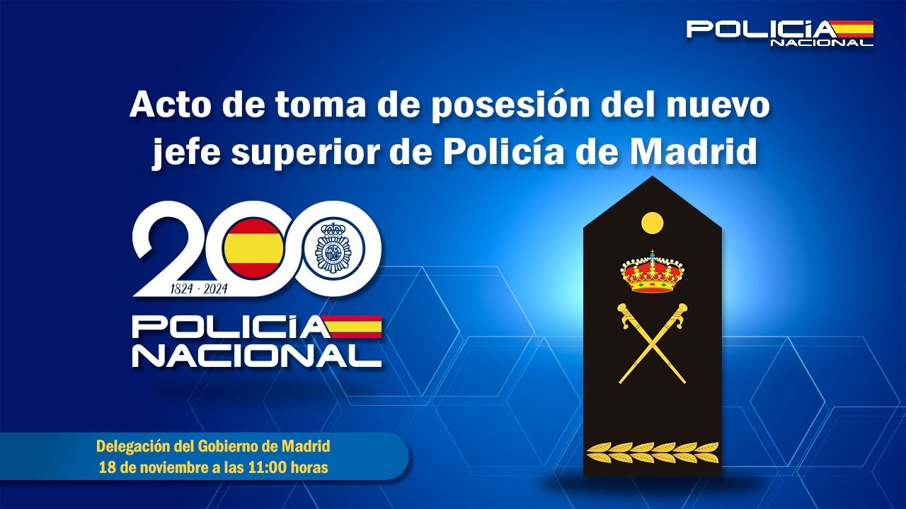 Acto de toma de posesión del nuevo jefe superior de Policía de Madrid