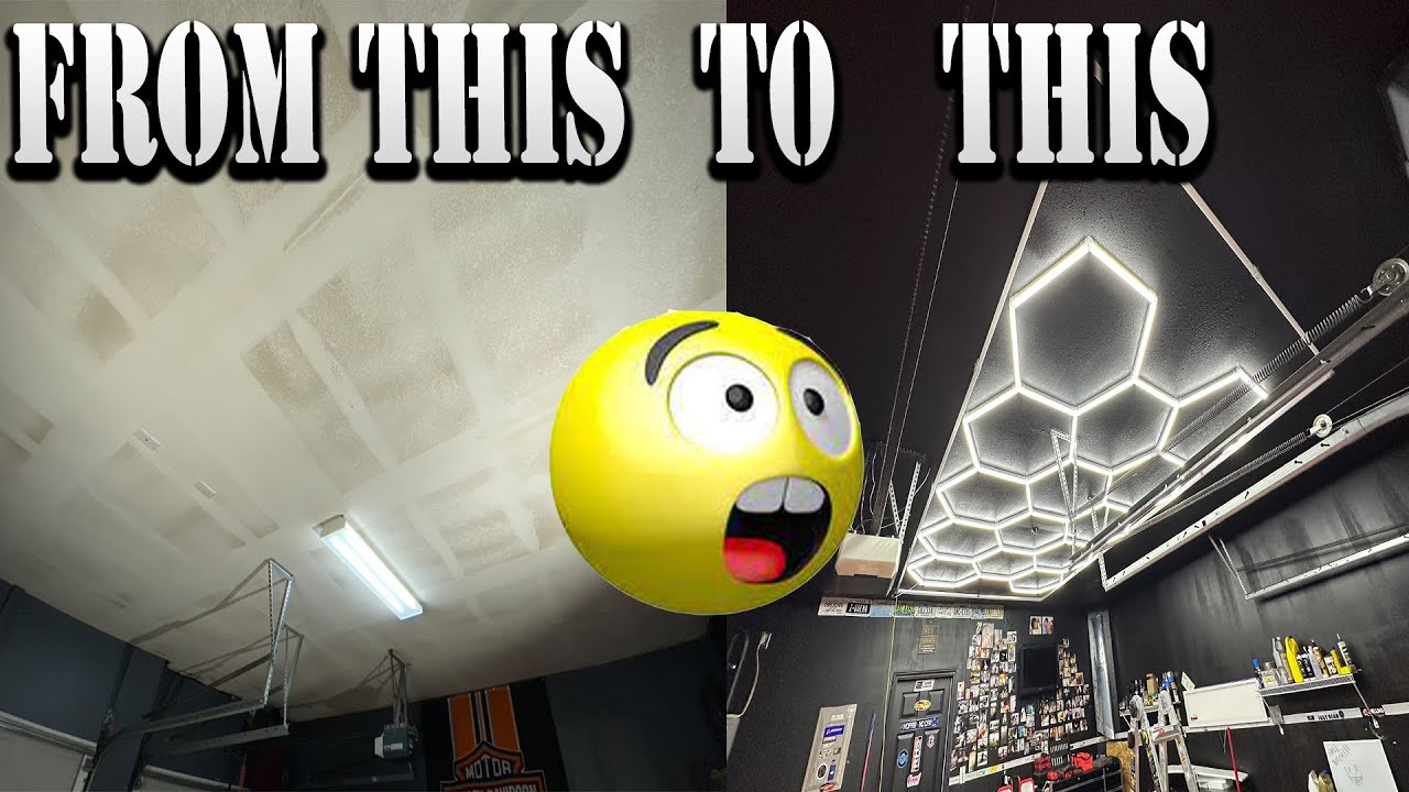 NEW HEXAGON LED LIGHTS  FOR MY GARAGE