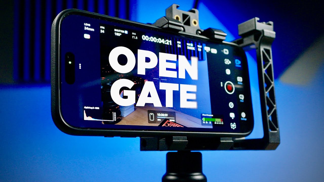 Как снять открытые ворота с помощью приложения Blackmagic Camera
