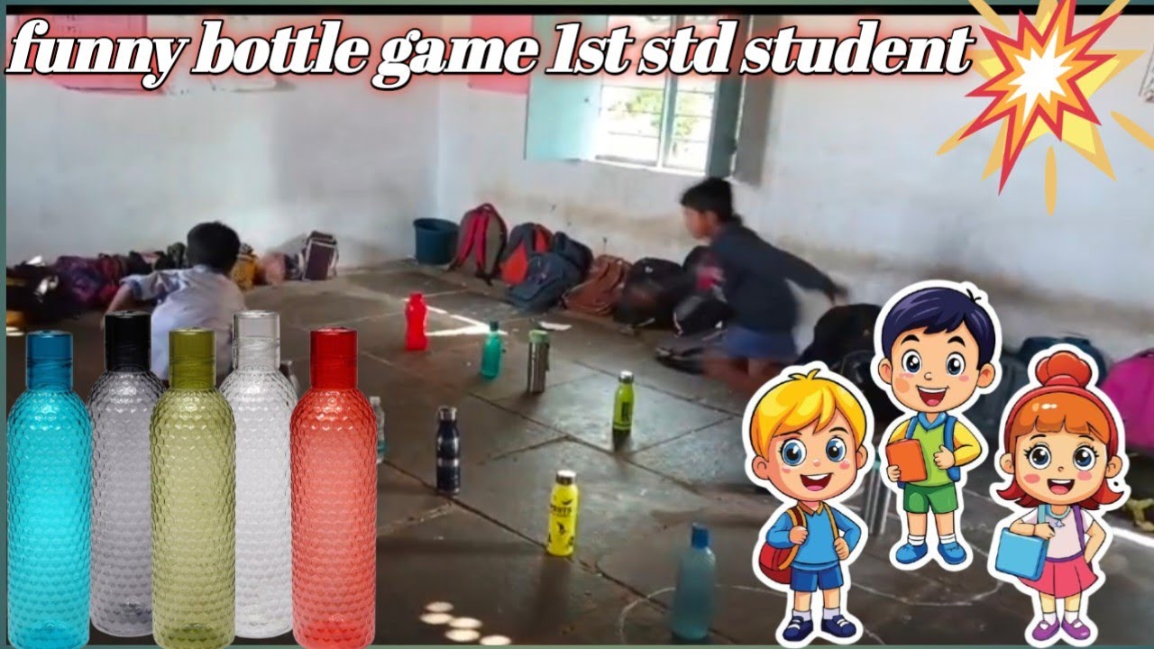 Funny bottle games 1st std student new channel Kannada