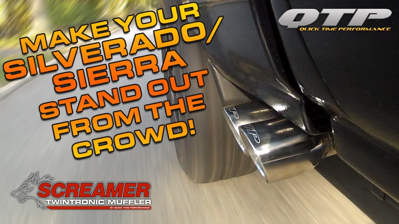 QTP Screamer Exhaust System for a 2014+ Silverado & Sierra