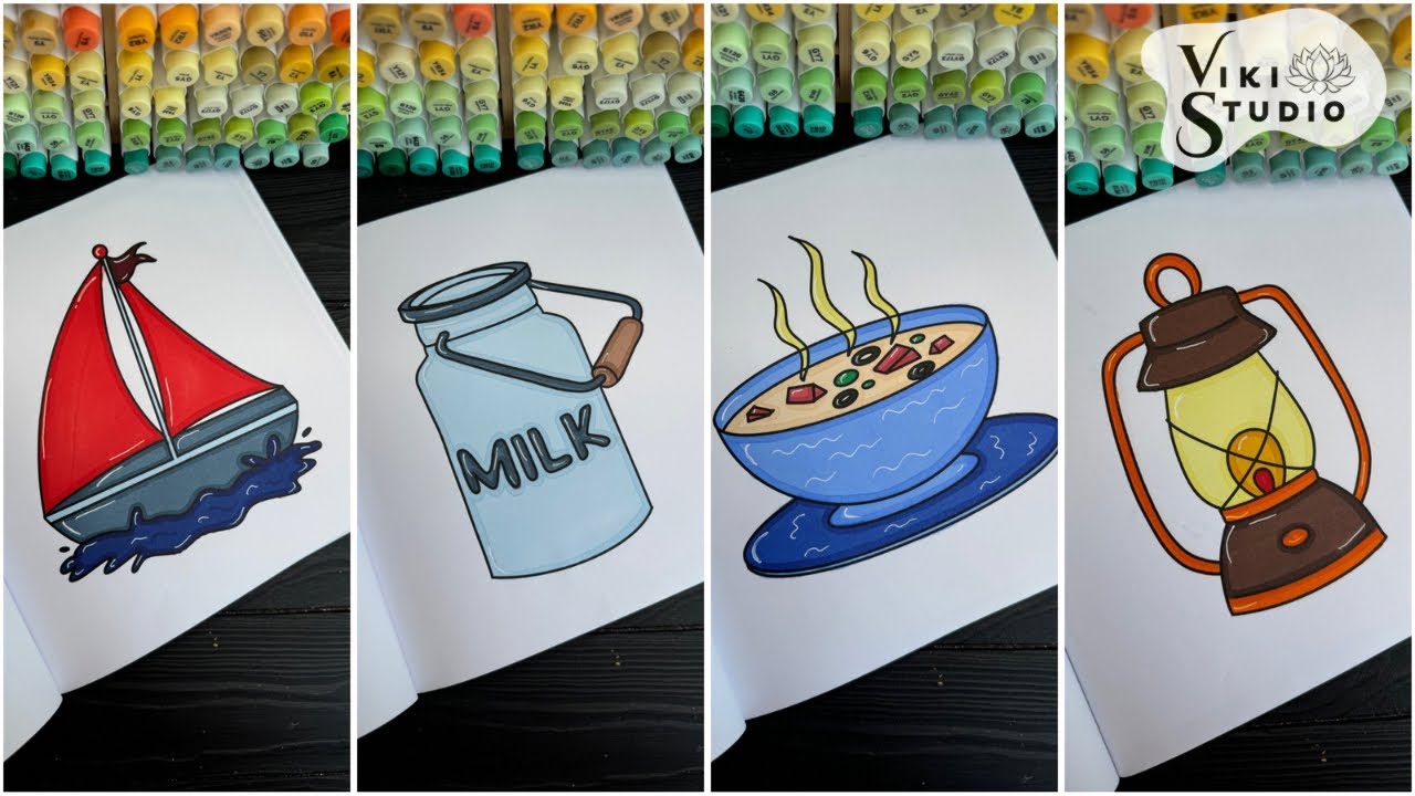 Satisfying and relaxing Coloring book with ASMR markers