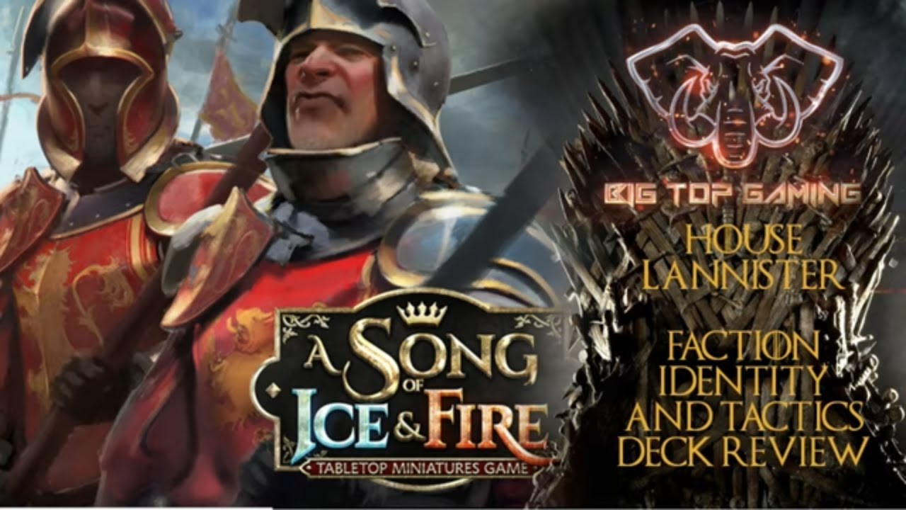 A Song of Ice and Fire: The Miniatures Game-  1.7 House Lannister Faction Identity and Tactics Deck