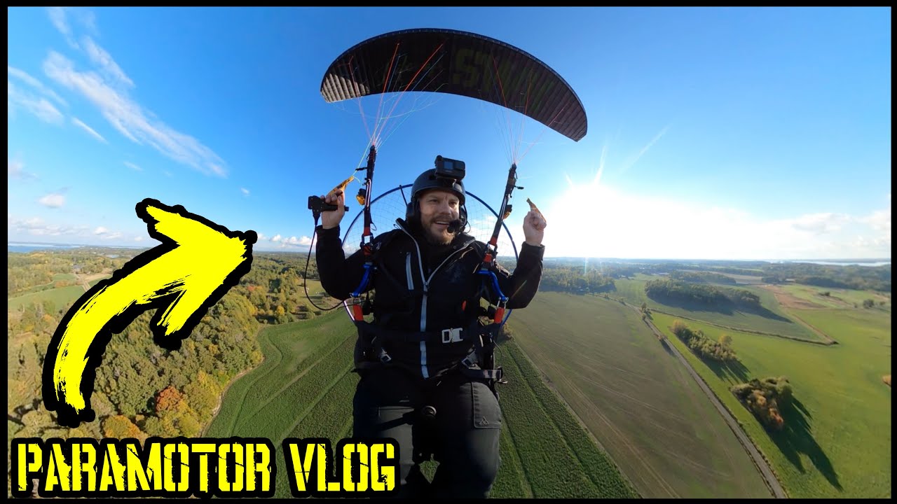 JAG FLYGER SJÄLV! LÄSKIGT OCH SVINBALLT! [PARAMOTOR VLOG]