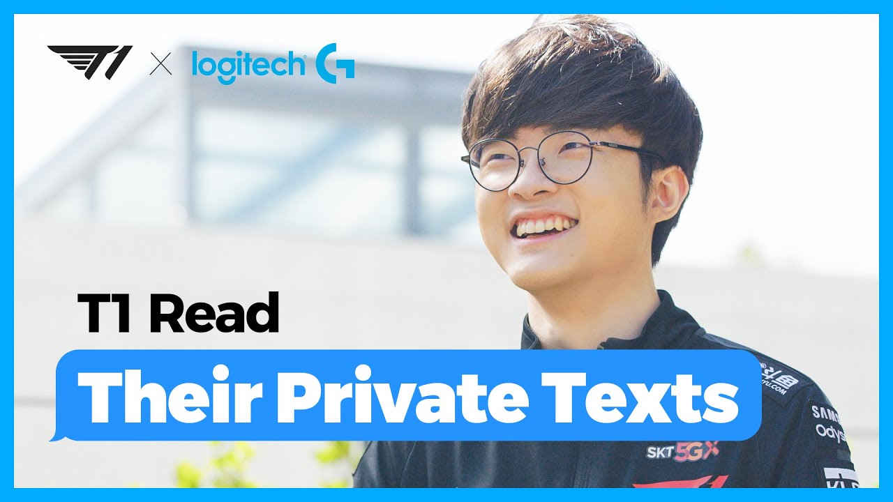 최근 T1이 주고받은 문자 읽어보기 | T1 2020 with Logitech G