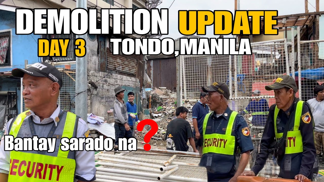 AUG.30.2025 TONDO DEMOLITION UPDATE|BANTAY SARADO NA?DAY 3|MANILA