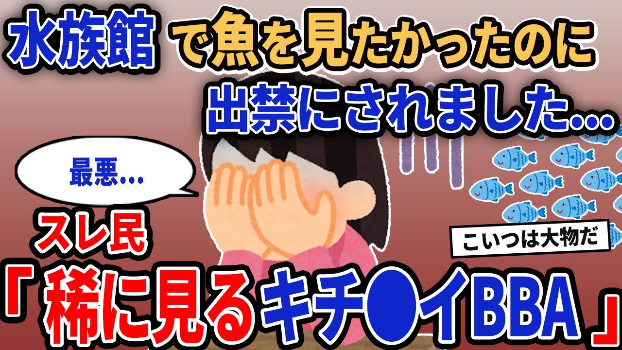 【報告者キチ】「水族館で魚をみたかったのに出禁にされました...」→スレ民「稀に見るキチ●イBBA」【2chゆっくり解説】