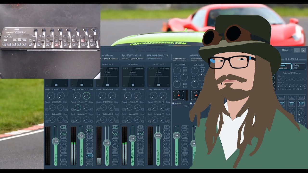 Audio tutorial with voicemeeter and Korg nanokontrol2. goxlr alternative. High Res
