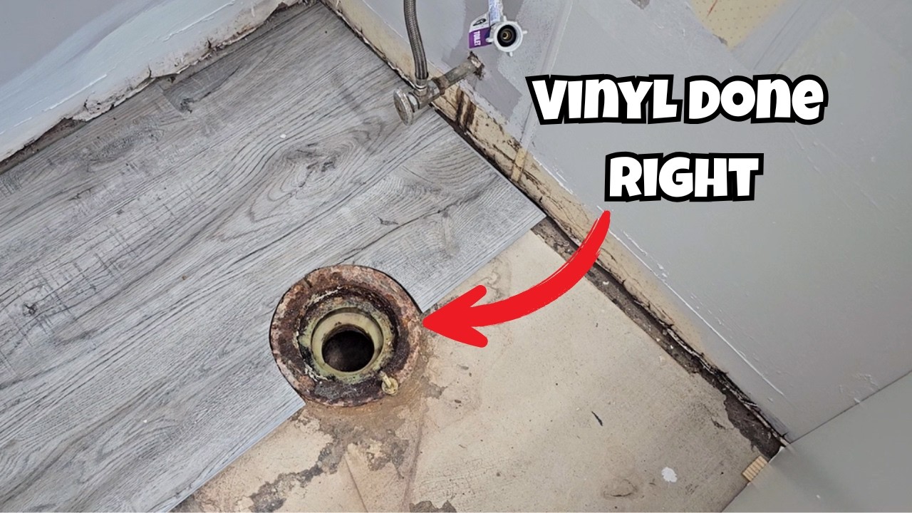 How to Install Vinyl Plank Flooring in a Bathroom | Waterproof DIY Bathroom Upgrade!