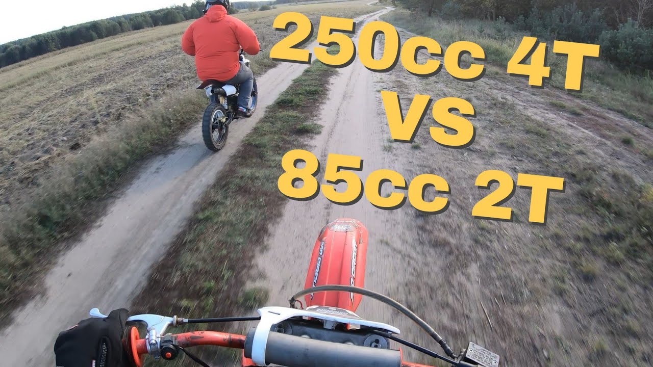 Wyścig Loncin 250 VS Honda CR 85