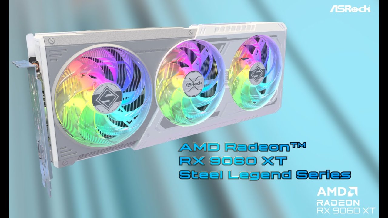 ASRock AMD Radeon RX 9060 XT Steel Legend Series Graphics Cards &ndash; Achieving Classics