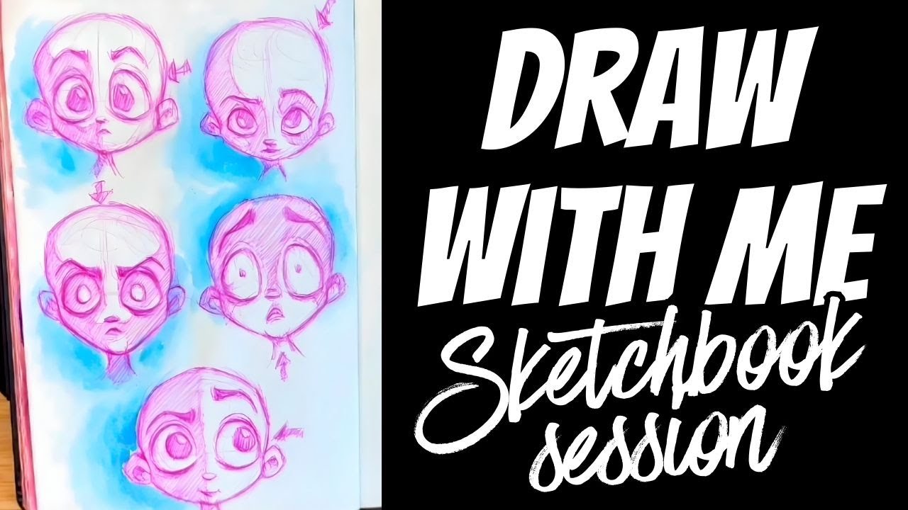 Dessine avec moi. Sketchbook session de dessin relaxant!