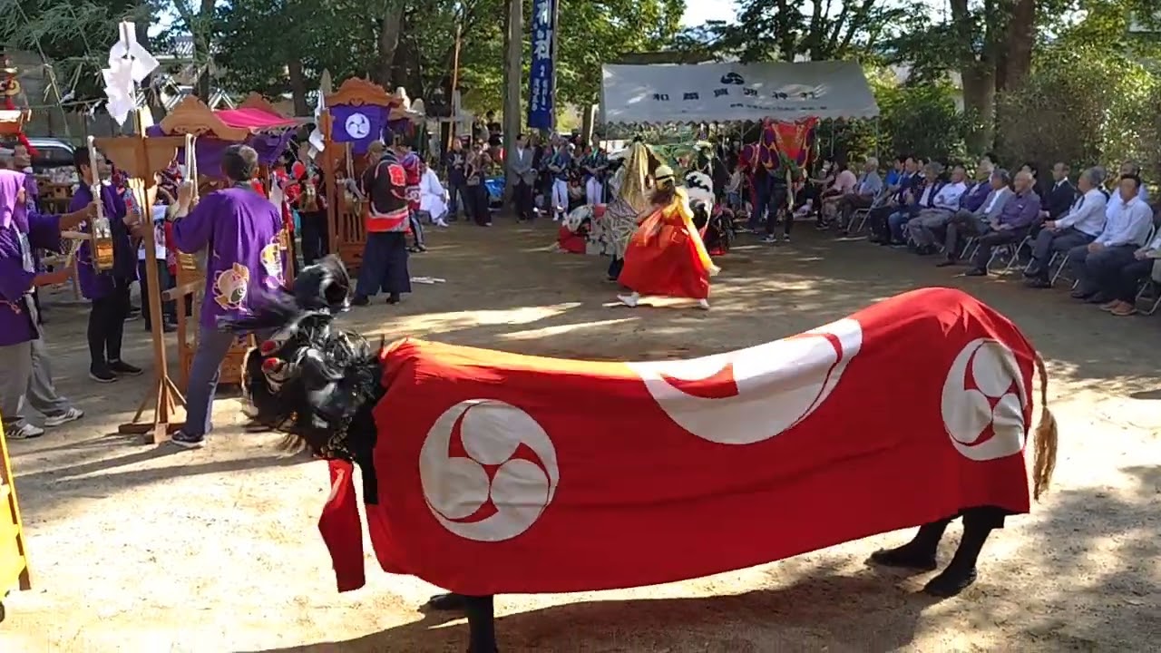 令和7年(2025年)香川県三木町和爾賀波神社本祭り！中代獅子連！二條獅子連！南山田獅子連！鹿庭中組！