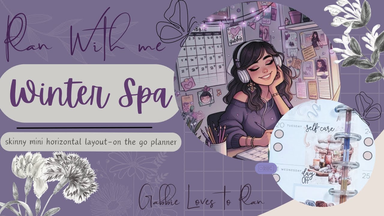 Winter Spa - Plan with me - Skinny on the go planner 