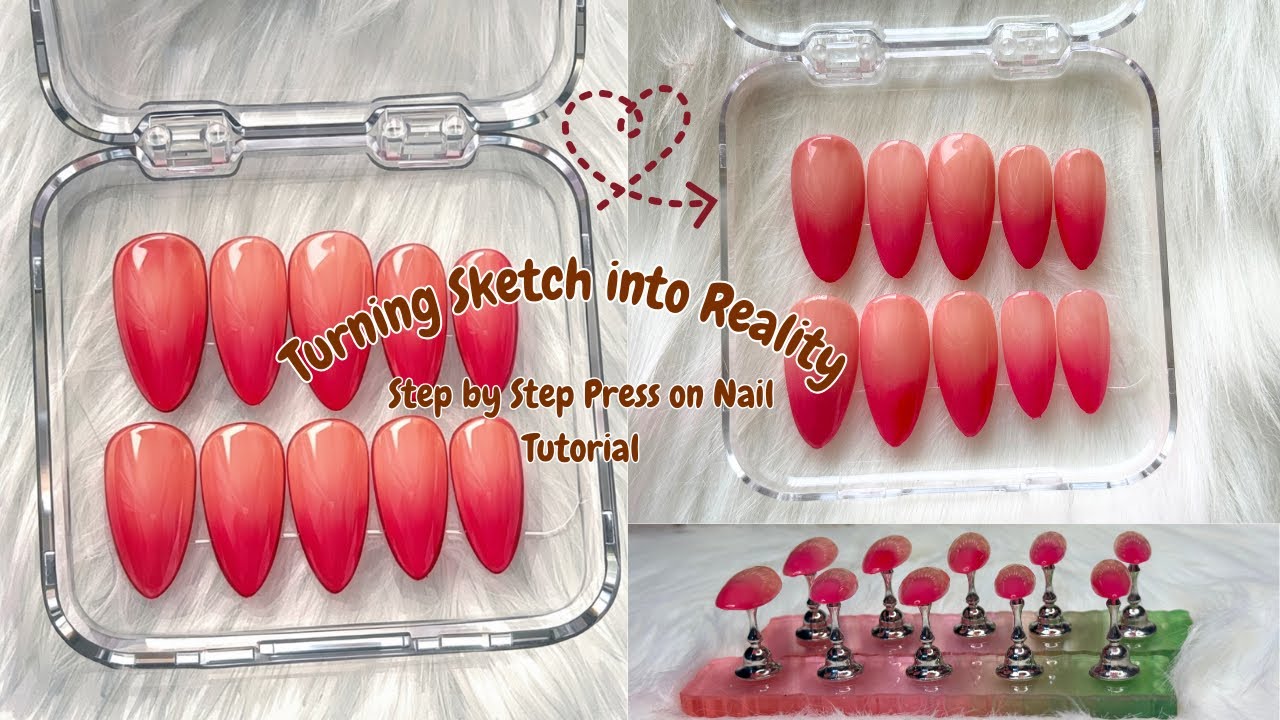 How to make press on Nails at home💅🏻| DIY Nail Vlog |