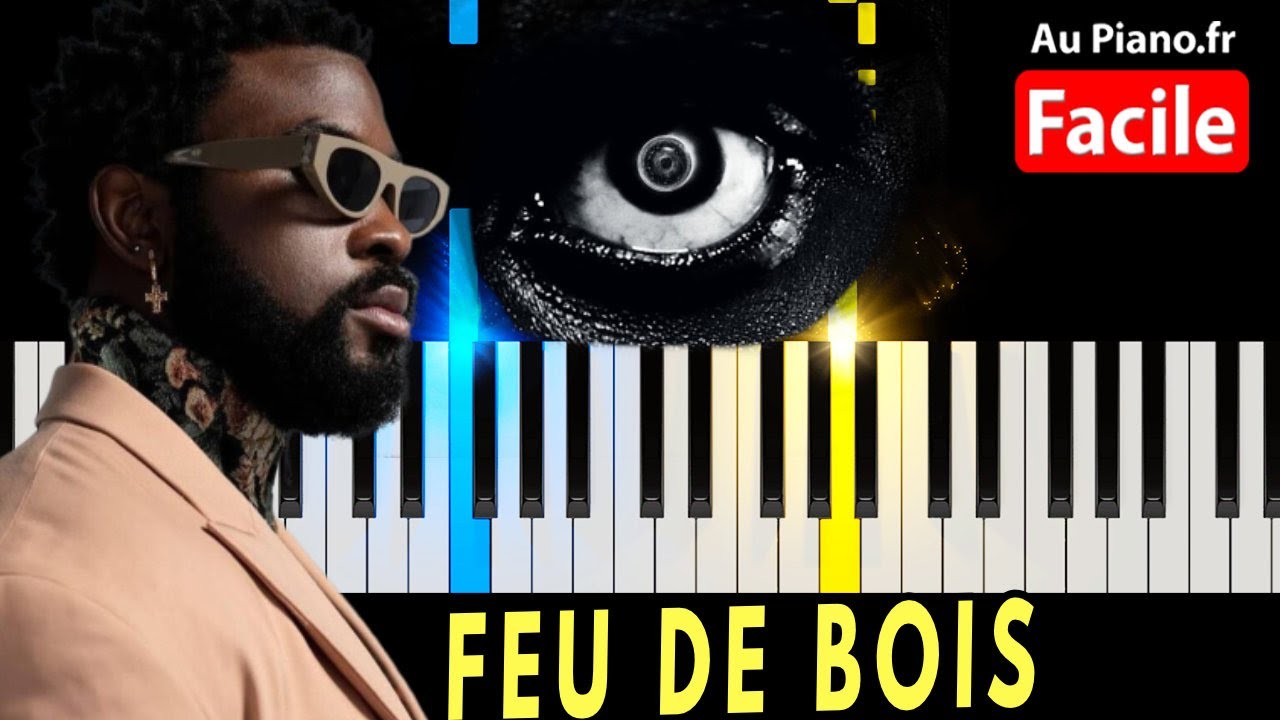 Damso - Feu de bois Piano Cover Tutorial Instrumental