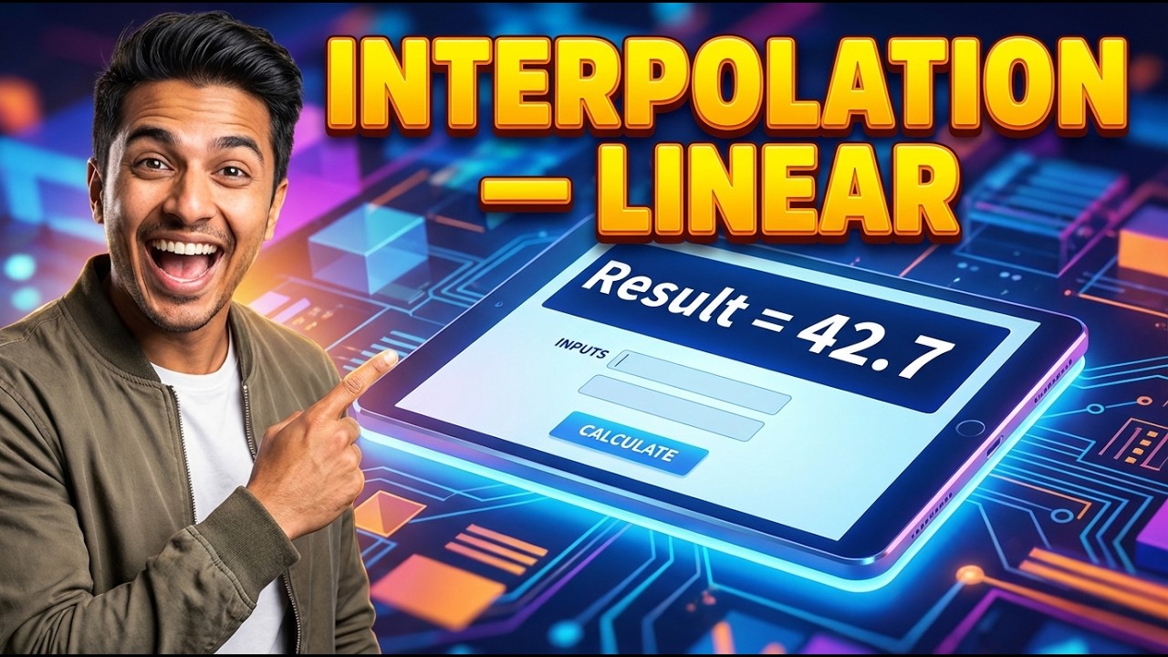 Interpolation &mdash; Linear Calculator &mdash; How to Use It | Engineering Tool