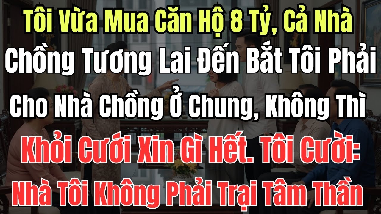Tôi Vừa Mua Căn Hộ 8 Tỷ, Cả Nhà Chồng Tương Lai Đến Bắt Tôi Phải Cho Nhà Chồng Ở Chung, Không