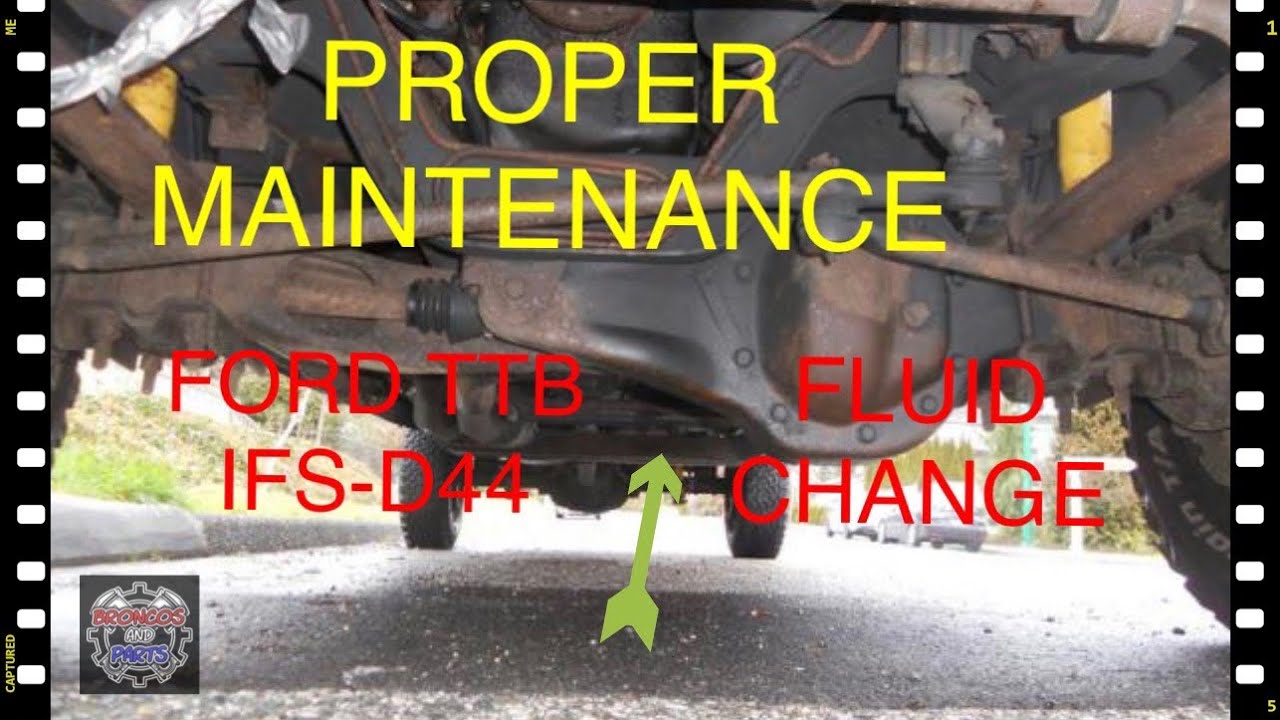 Front Differential Oil Change | Ford Bronco F150  TTB IFS-Dana44 | Proper Procedure