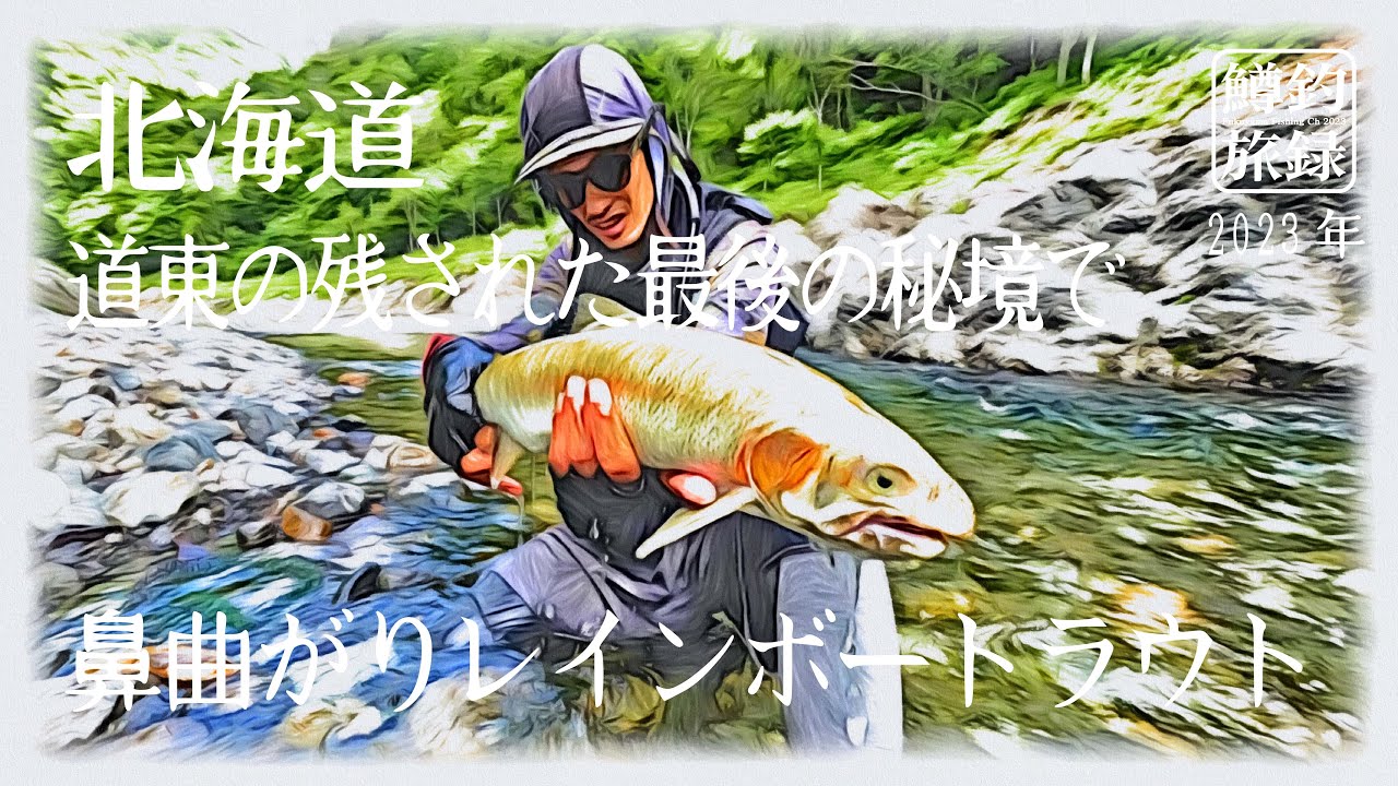 北海道・道東の残された最後の秘境で _鼻曲がりレインボートラウト #鱒釣旅録 2023_山岳渓流ルアーベイトフィネス