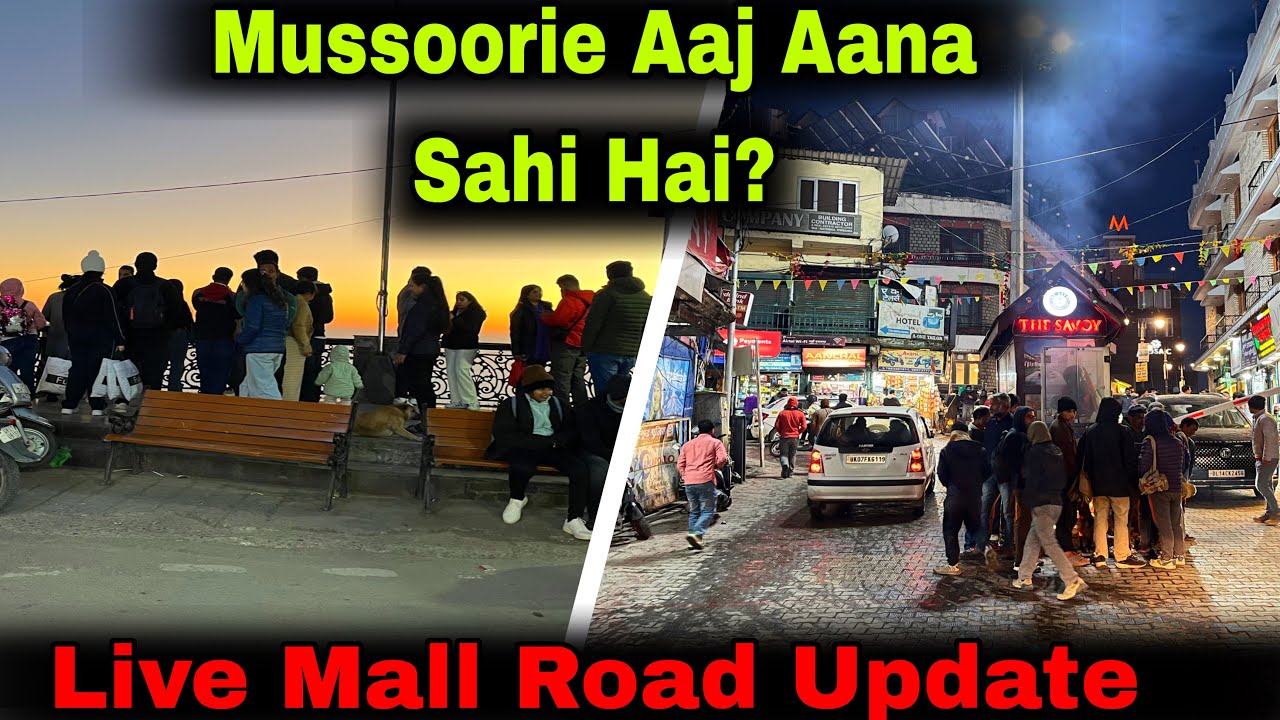 Mussoorie Today Update 🏔️ | Mall Road Walk + Live Weather Report