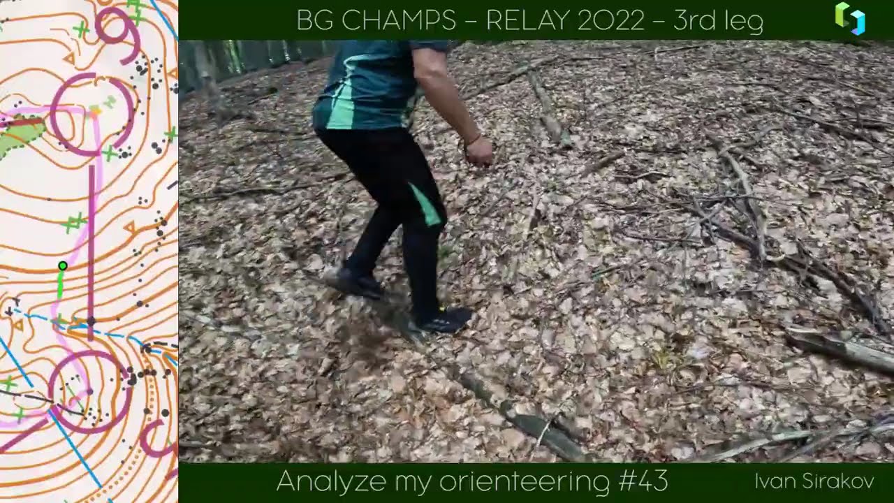 Analyze my orienteering #43 [Bulgarian Champs RELAY 2022-09-10]