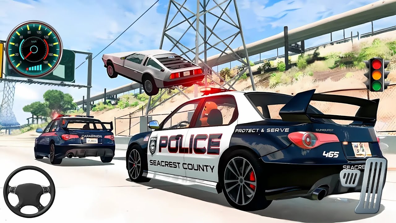 US Police Car Chase Game 2025 - POLICE VS GANGSTAR- Car games