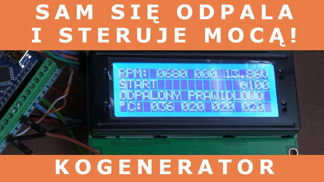 Kogeneracja 014: Automatyczne uruchamianie silnika, elektronika i sterowanie