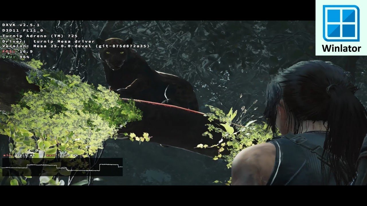 Shadow of Tomb Raider on Android using Winlator 100% offline