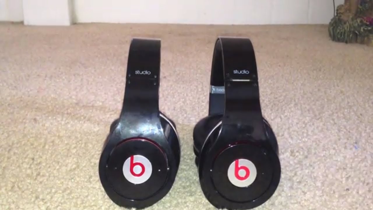 Beats by Dre Studio Real vs. Fake Comparison (NON-MONSTER VERSION)