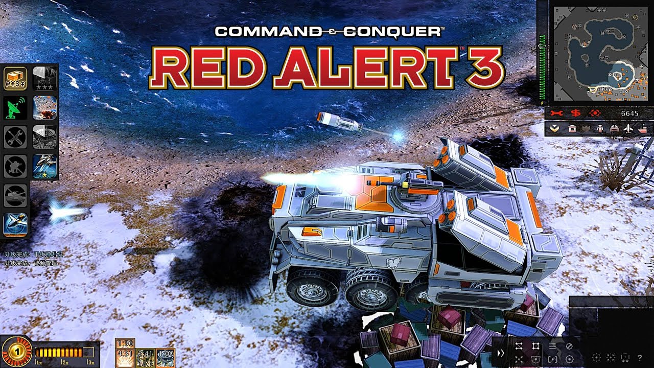 Геймплей Red Alert 3 Resurrection MOD EU | Транспортные средства можно улучшать с помощью дронов