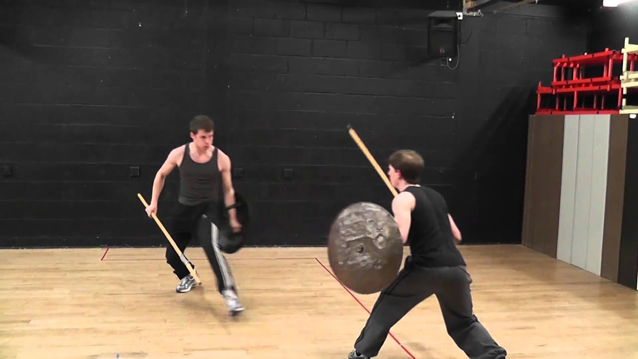 Bristol Old Vic Theatre School advanced fight test - Spear and Shield